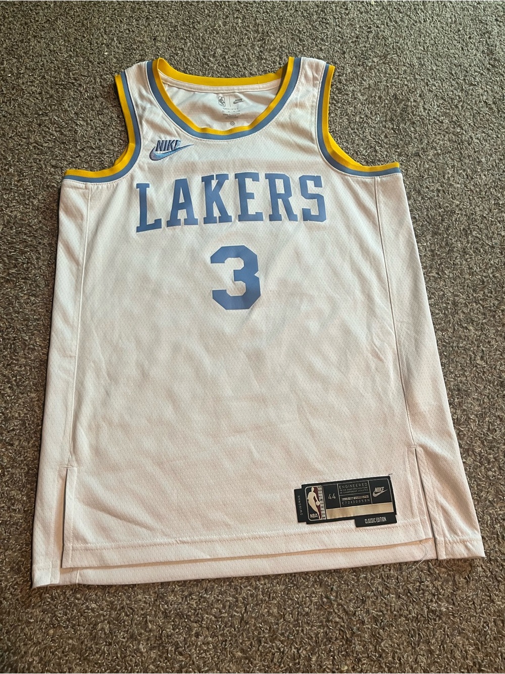 NBA Nike Classic Edition Los Angeles Lakers Anthony Davis Jersey Men’s Medium 44
